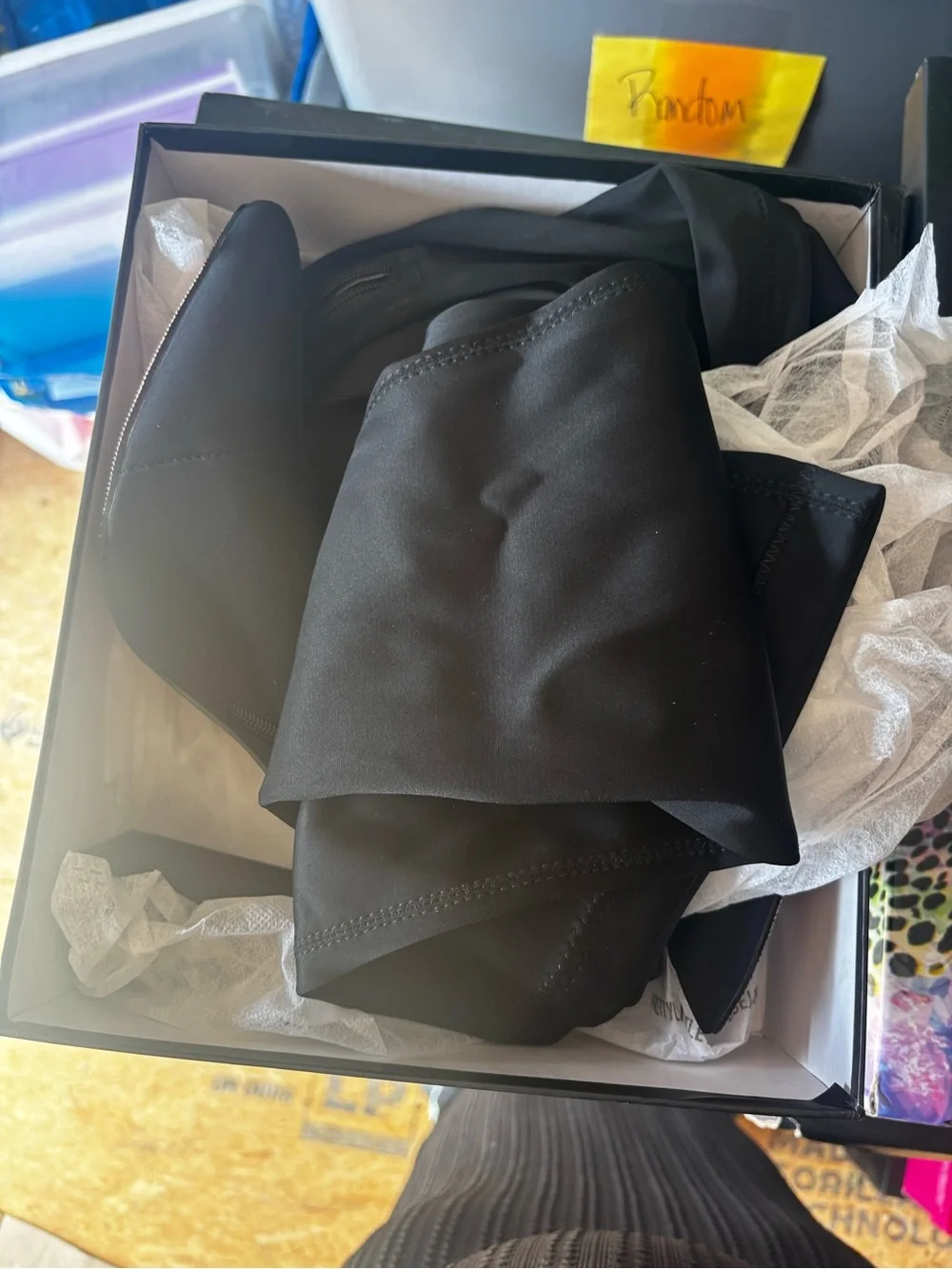Pretty Little Thing Thigh High Lycra Boots